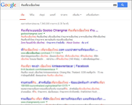 ลงโฆษณาหน้าเว็บ GooLoo Chiangmai