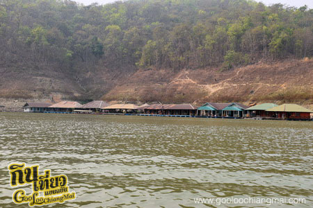 เรือนแพริมธาร เขื่อนแม่งัด
