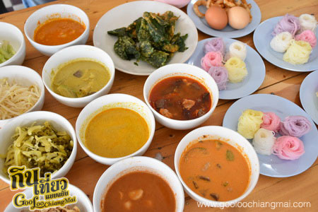 ร้าน ขนมจีนเส้นสดน้ำยาปู กาดคำเที่ยง เชียงใหม่